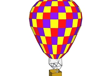 现代<em>热</em>气球su模型