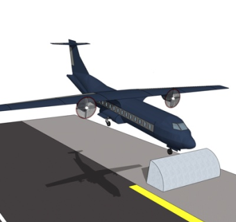 现代小型客机su模型