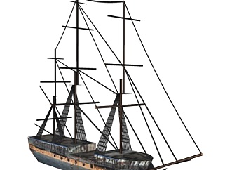 北欧古代<em>战船</em>su模型