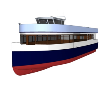 现代客船su模型