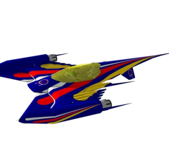 后现代小型飞机su模型