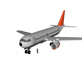 现代大型客机su模型