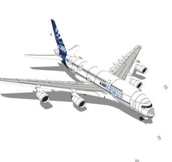 现代大型客机su模型
