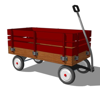 现代拖车su模型