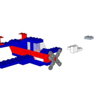 现代玩具飞机su模型