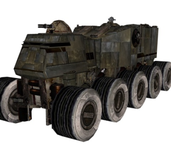 现代全地形战车su模型