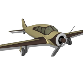 现代小型飞机su模型