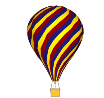 现代热气球su模型