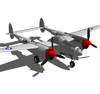 现代小型飞机su模型