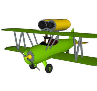 现代小型飞机su模型