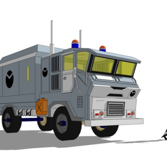 现代侦察车su模型