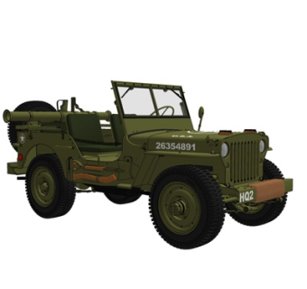 现代越野车su模型