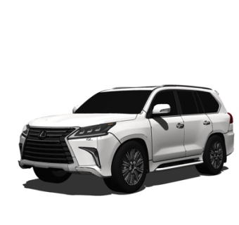 现代家用轿车su模型