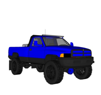 现代越野车su模型