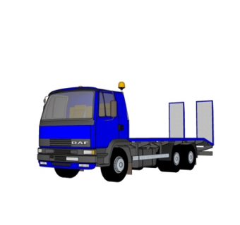 现代拖车su模型