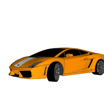 现代跑车su模型