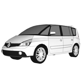 现代家用轿车su模型