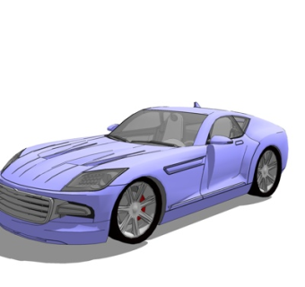 现代跑车su模型