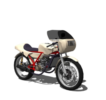 现代摩托车su模型