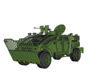 现代军用战车su模型