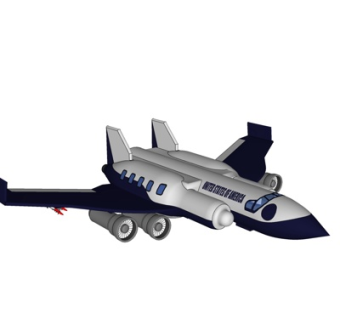 现代小型客机su模型