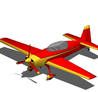 现代小型飞机su模型