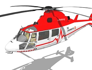 现代救援直升机su模型