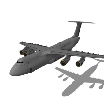 现代大型客机su模型