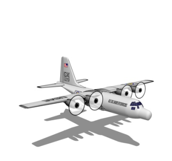 现代大型运输机su模型