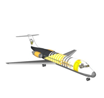 现代大型客机su模型