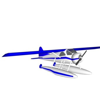 现代两栖飞机su模型