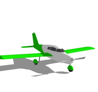 现代小型飞机su模型