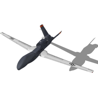 现代无人侦察机su模型