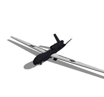 现代无人侦察机su模型