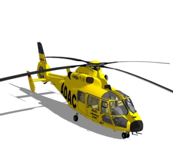 现代民用直升机su模型