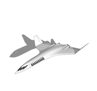 现代军用战斗机su模型