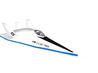 现代小型滑翔机su模型