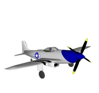 现代小型飞机su模型