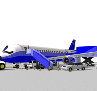 现代大型客机su模型