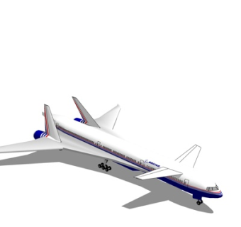 现代大型客机su模型