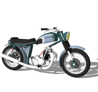 现代摩托车su模型