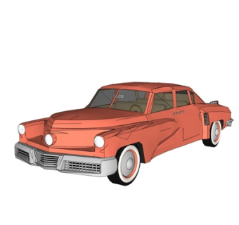 现代老爷车su模型