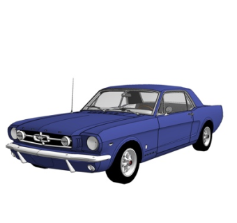 现代老爷车su模型