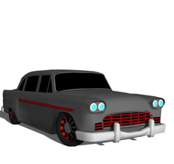 现代老爷车su模型