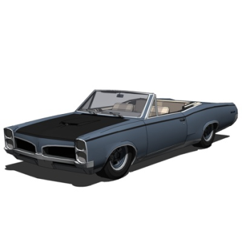 现代跑车su模型