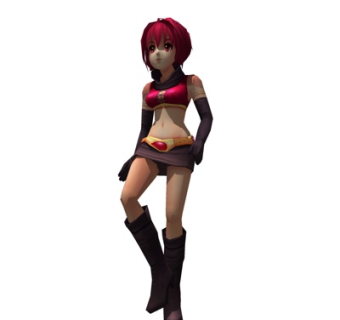 现代游戏角色su模型