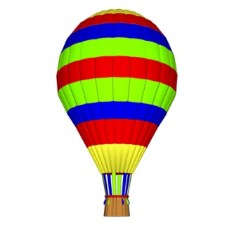 现代热气球su模型