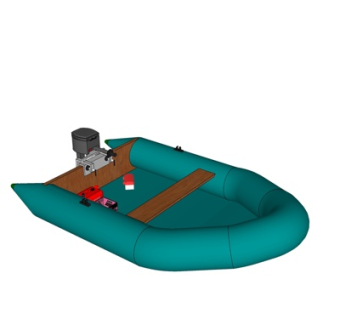 现代快艇su模型