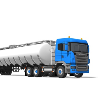 现代洒水车su模型