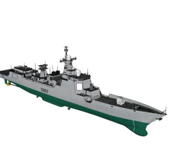 现代海船su模型